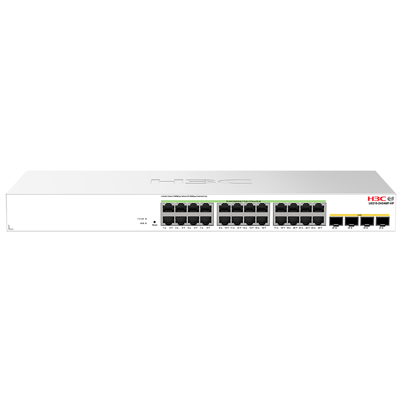 H3C 小贝优选 US210-24G4MF-HP 强Web网管交换机